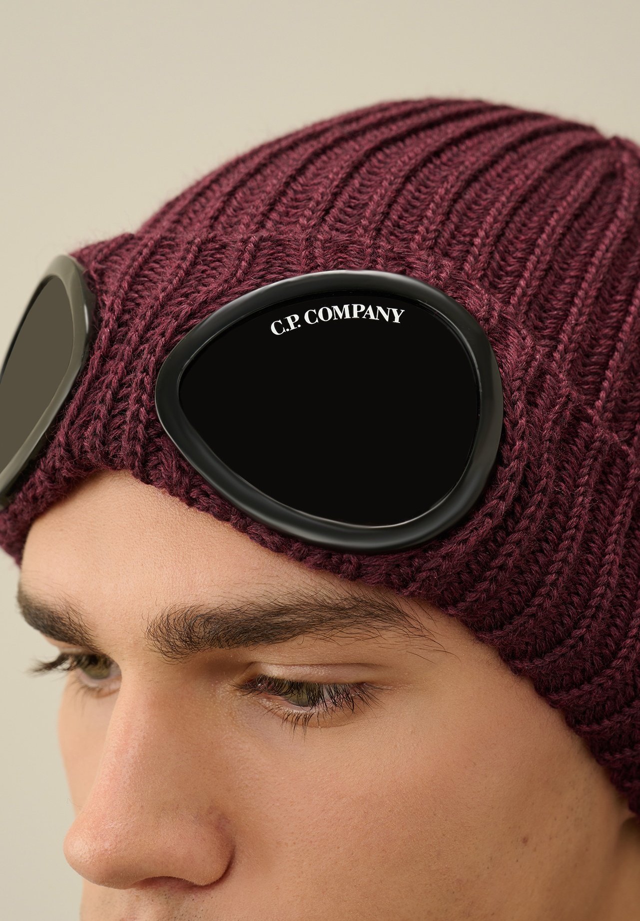 C.P. Company ZOCCOTTO GOGGLE - Berretto - burgundy/rosso - Zalando.it