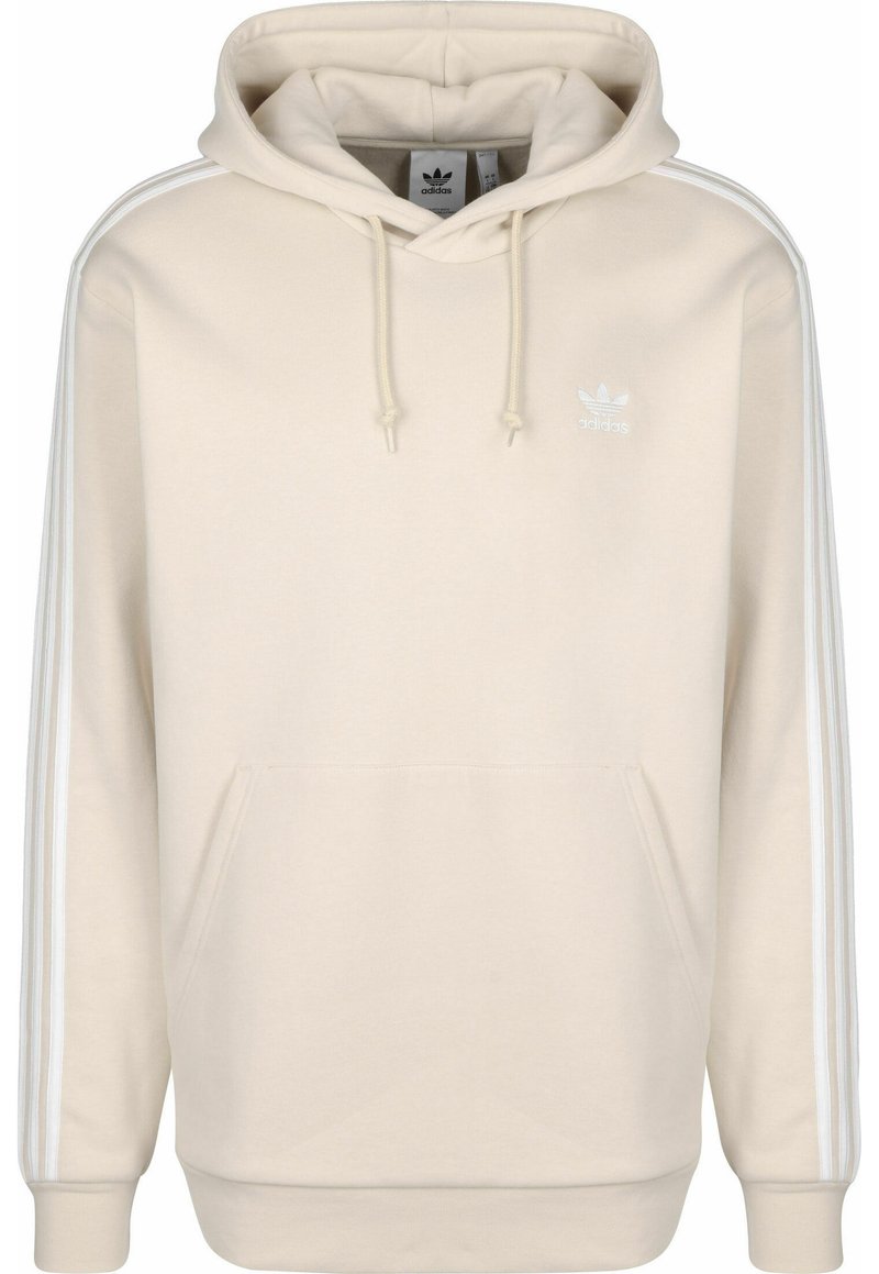 adidas Originals 3 STRIPES HOODY - Sweat à capuche - beige  beige