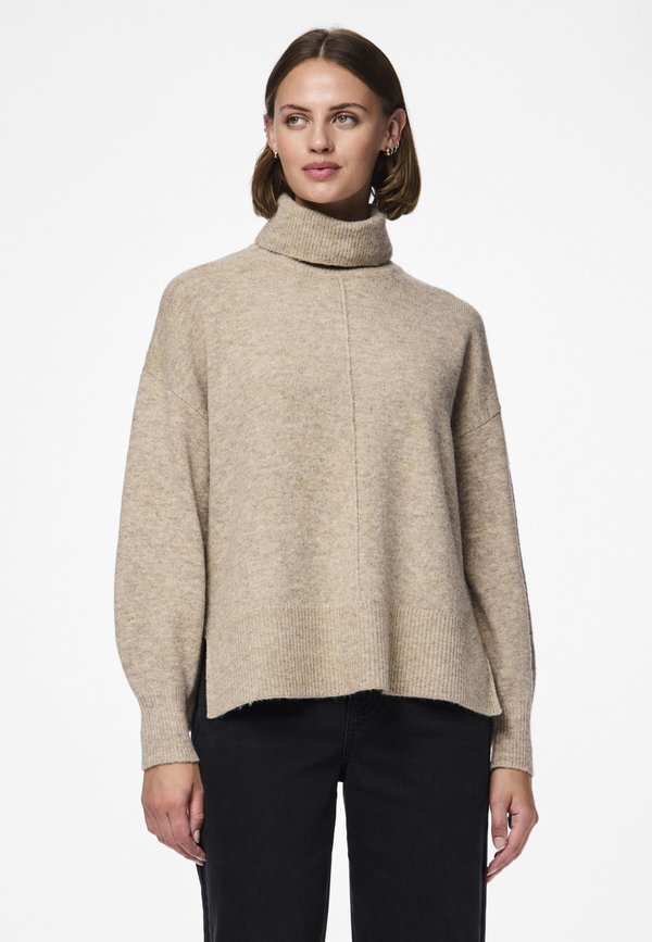 PCMALOU ROLLNECK NOOS BC - Jumper - taupe gray