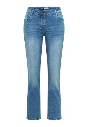 Cecil, MID WAIST STRAIGHT LEG JEANS IM CASUAL FIT - Jean slim - light blue wash