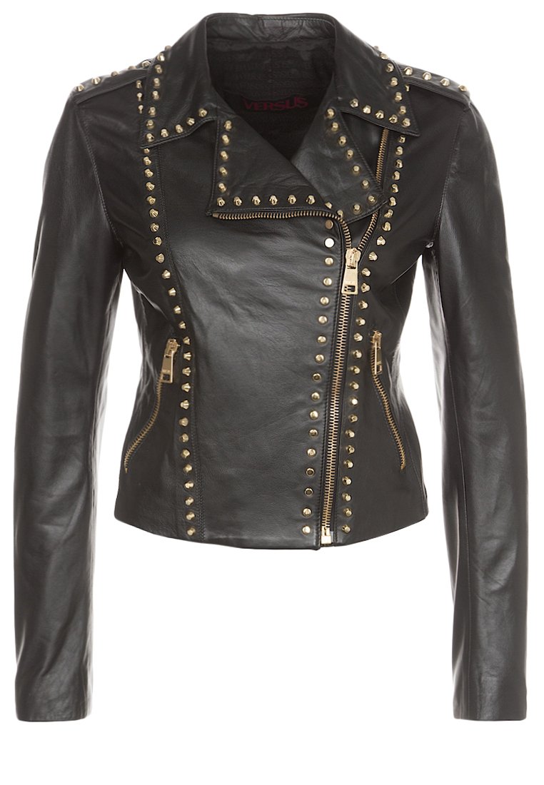 Versus Versace Giacca di pelle - black/nero - Zalando
