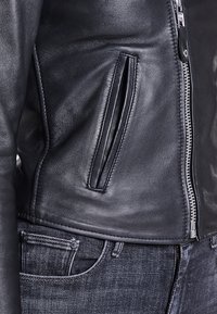 Leren jas - black