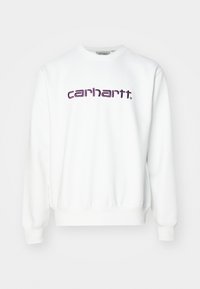 Collegepaita - white/huckleberry