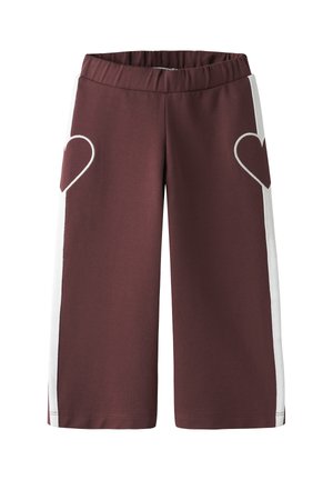Name it, NMFBOTANJA SWEAT WIDE PANT UNB - Pantaloni sportivi - oxblood red