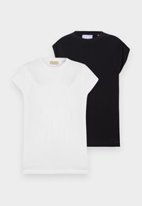JXASTRID BOXY EVERY TEE 2 PACK - T-shirts - bright white/black