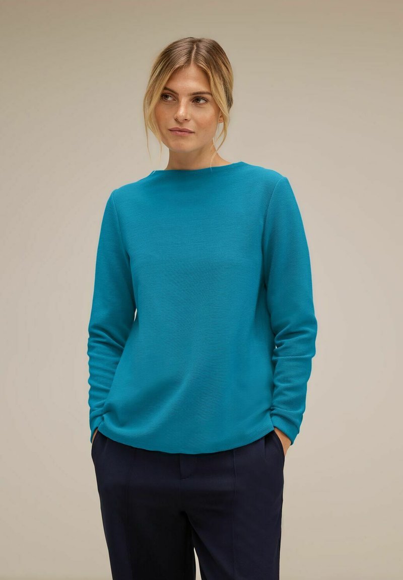 Street One Strickpullover - blau