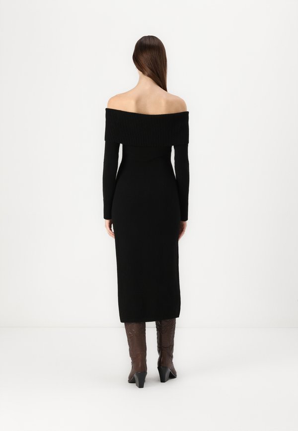 Off-the-Shoulder Midi Sweater Dress - Jumper dress3