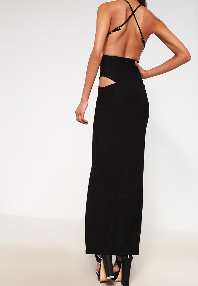 Missguided Maxi dress - black - (Pre-owned) - Zalando.ie