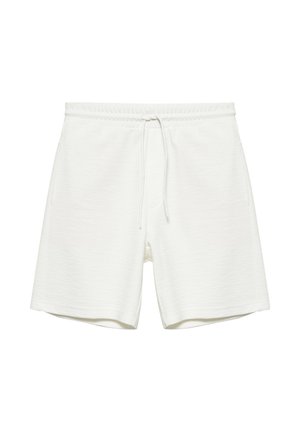 PULL&BEAR, RELAXED FIT - JOGGER BERMUDA SHORTS - Pantalon de survêtement - white