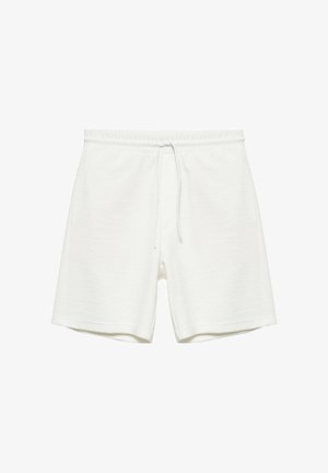 PULL&BEAR, RELAXED FIT - JOGGER BERMUDA SHORTS - Tepláky - white