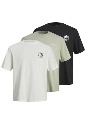 Jack & Jones, DIRK  MIX 3 PACK - Print T-shirt - weiss