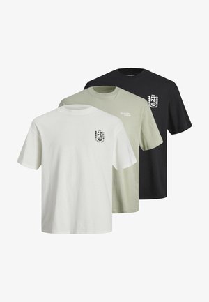 Jack & Jones, DIRK MIX 3 PACK - Print T-shirt - weiss