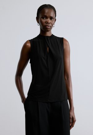 LOOP NECK - Felső - black