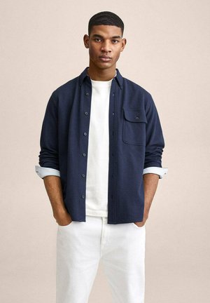SIDE - Camicia - bleu marine foncé