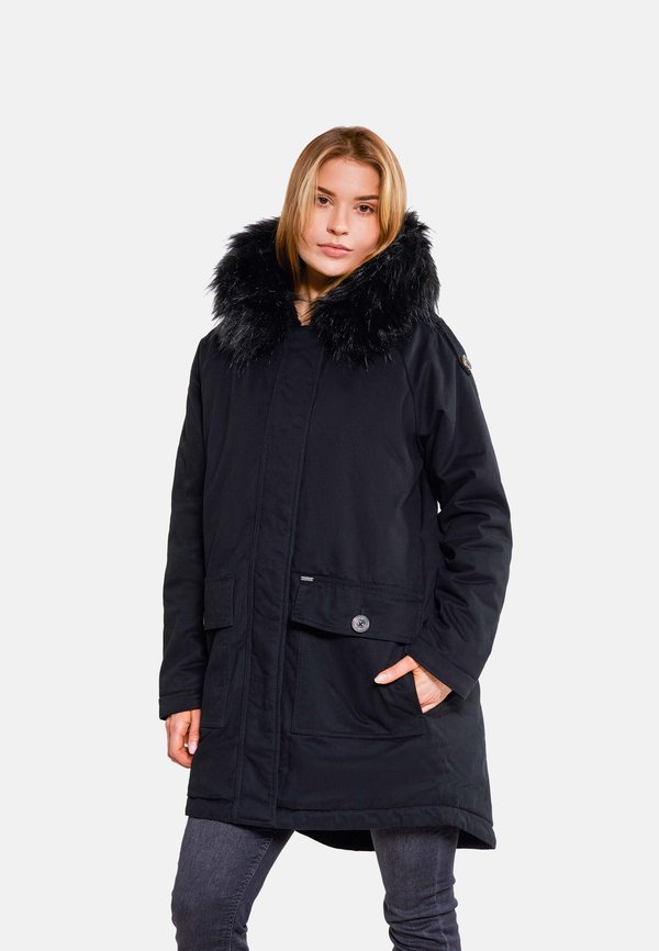 Wintermantel - schwarz schwarz