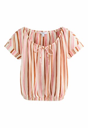 REGULAR FIT - SHORT SLEEVE BUBBLEHEM SCOOP NECK - Tricou cu imprimeu - multi stripe