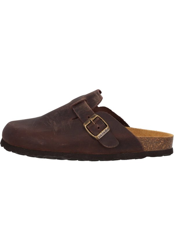 KIEL APURE - Pantolette flach - dunkelbraun