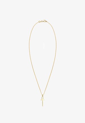 Elli ANKH SYMBOL CROSS - Halskæder - gold-coloured