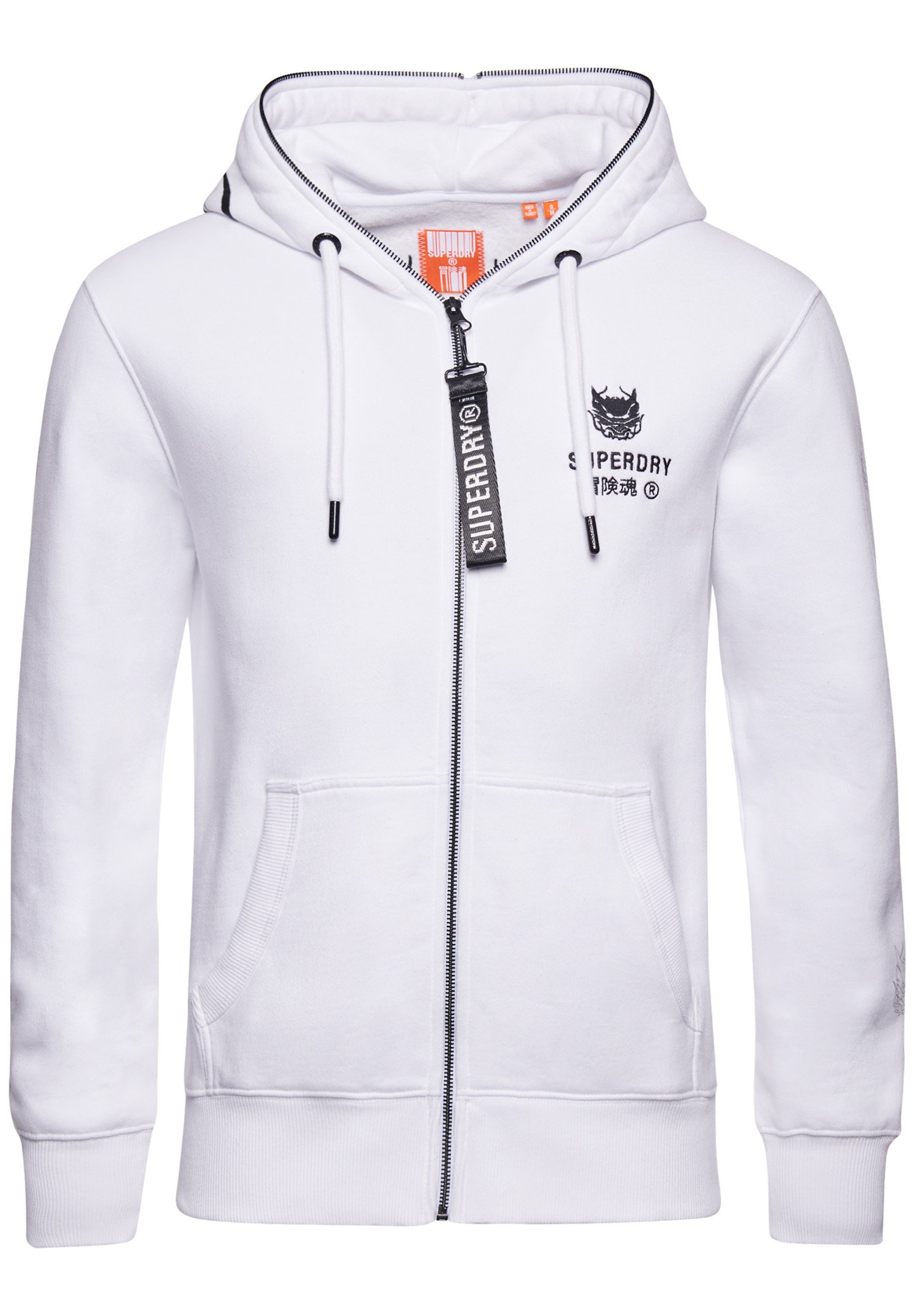 superdry sweatjacke weiß