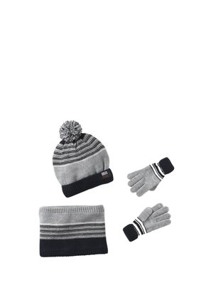 Vertbaudet, SET - Ear warmers - grau meliert