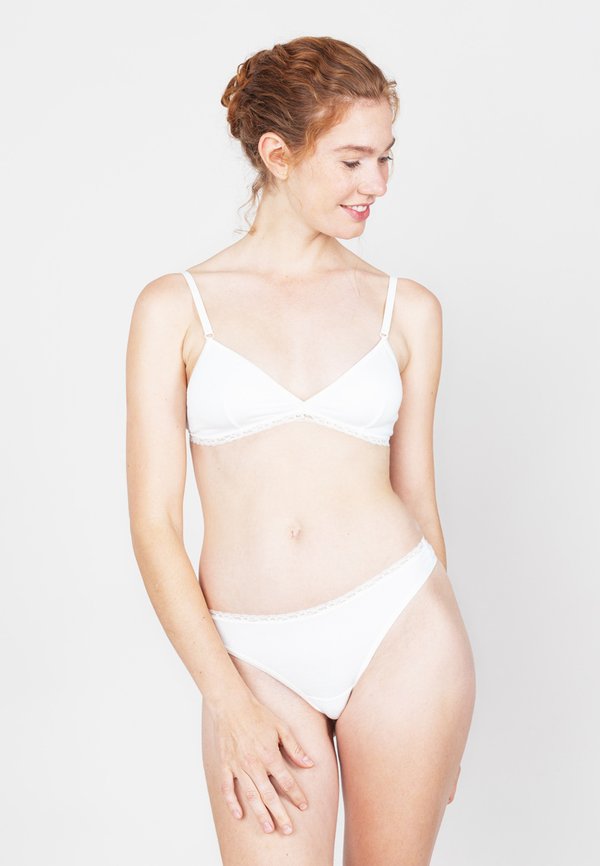 MERLE MIT SPITZENBUND - Triangel BH - ecru