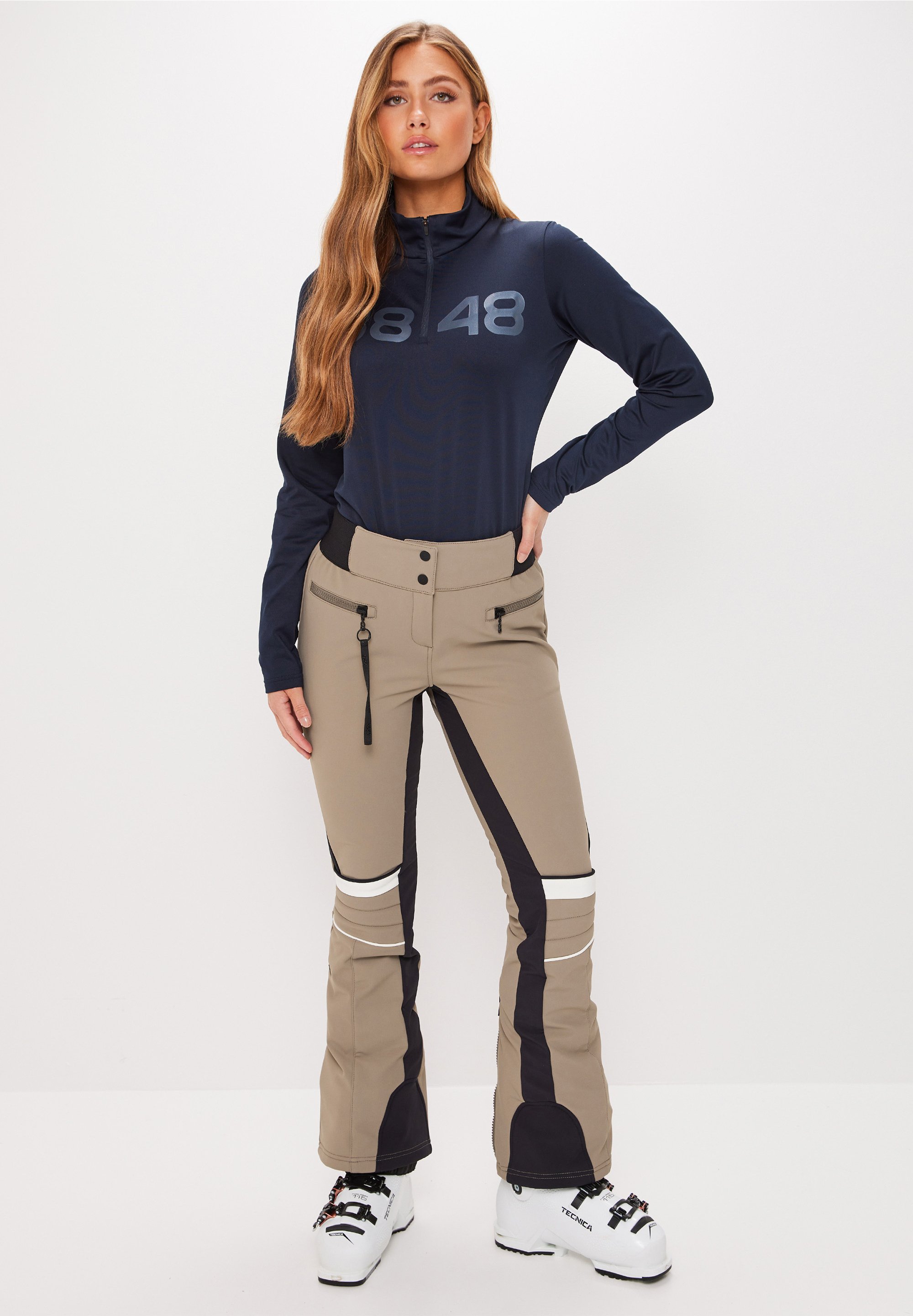 Pantaloni Bikini Donna Protest Cheeky MIXCABEL 23 | Mix & Match Con Stampa A Righe In Microcavo