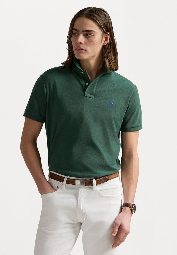 SLIM FIT MESH POLO SHIRT - Polo shirt - washed forest