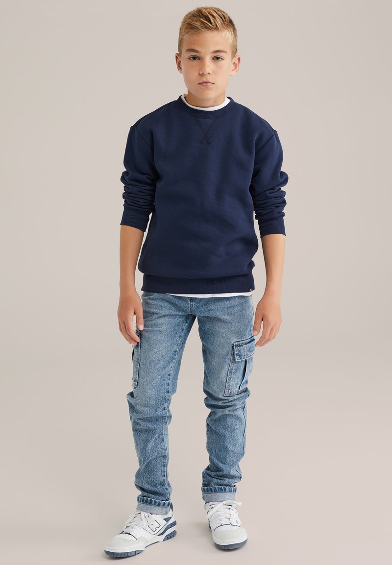 WE Fashion BLUE RIDGE - Športni pulover - navy blue