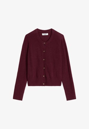 Marc O'Polo DENIM, MARC O'POLO DENIM CARDIGAN REGULAR AUS BOUCLÉ-GARN - Vest - mahagony jam
