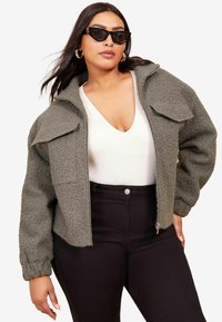 Curves Like These ZIP UP - REGULAR FIT - Talvitakki - grey