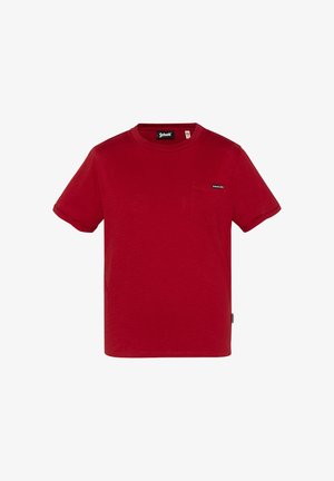 Schott EFFET FLAMMÉ - T-shirt basic - rouge