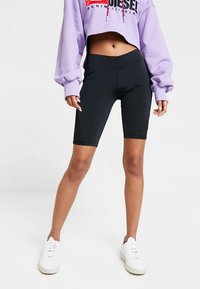 Urban Classics - LADIES TECH CYCLE SHORTS - Rövidnadrágok - black Miniatűr kép 1