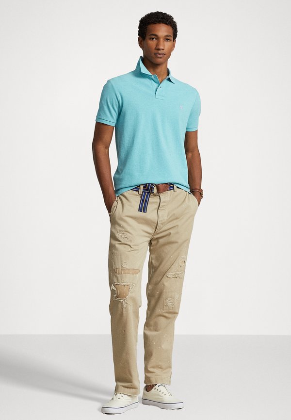 CUSTOM SLIM FIT MESH POLO SHIRT - Polo shirt - turquoise nova heather3