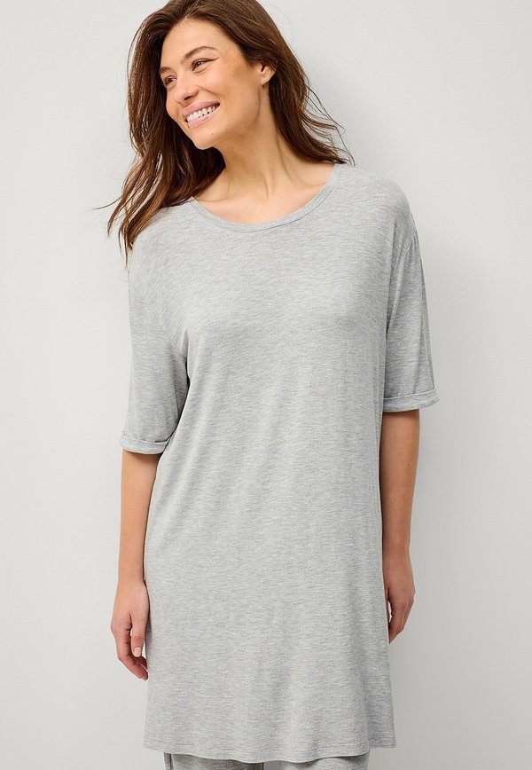 BIG-T LIVIA - Nachtwäsche Shirt - graumelange