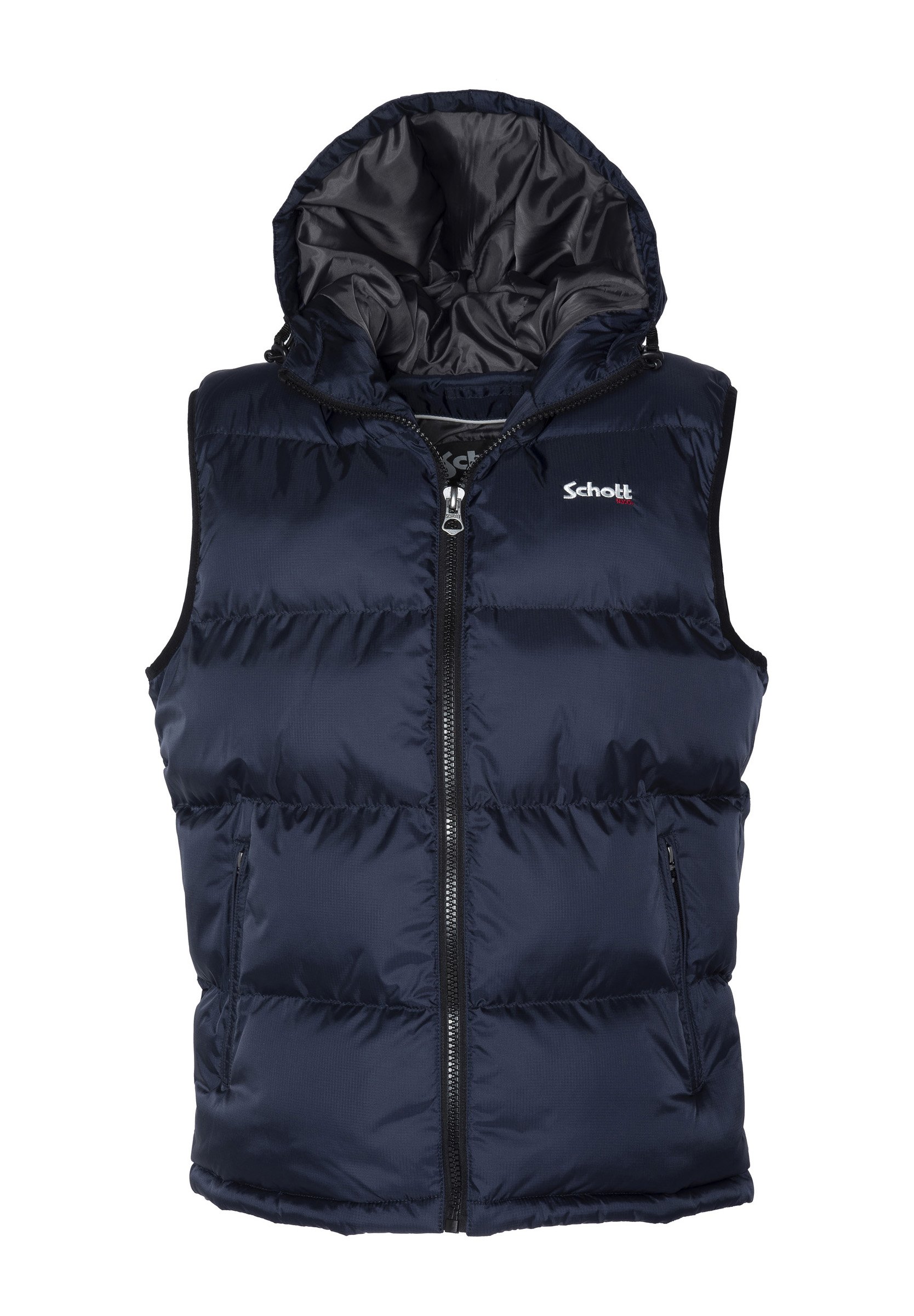 Schott Veste sans manches bleu marine/bleu