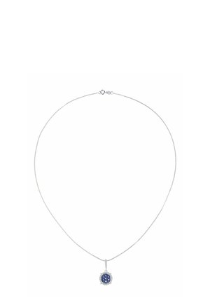 PAVE SET DIAMOND SAPPHIRE ROUND - Verižica - white gold-coloured
