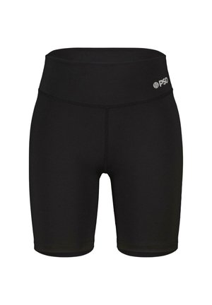 Sorte atletiske shorts lavet af strækstof. Høj talje design med en glat overflade og flade sømme. Har et lille logo på taljebåndet.