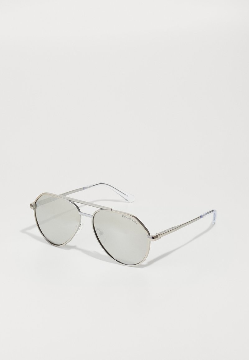 Michael Kors BRENTWOOD - Päikeseprillid - matte silver-coloured