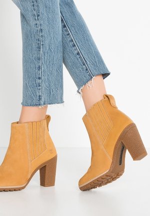 Botines de tacón - camel