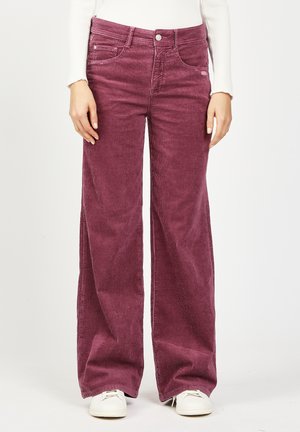 MELIE WIDE FIT - Relaxed fit jeans - aubergine