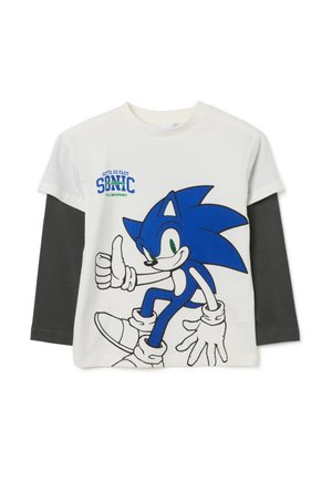 WITH SONIC REGULAR FIT - T-shirt à manches longues - white blue