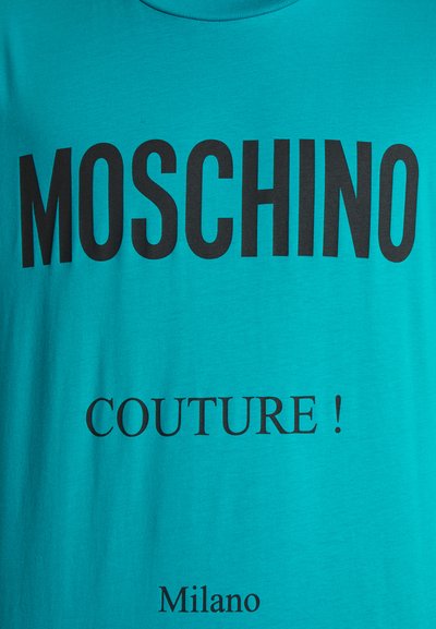 MOSCHINO T-shirt estampada - turquoise