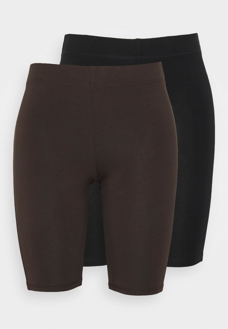 Damen Kleider | Weekday ESSENCE BIKE 2 PACK Shorts black/brown/schwarz - EC14049 Damen Kleider | Weekday ESSENCE BIKE 2 PACK Shorts black/brown/schwarz - EC14049