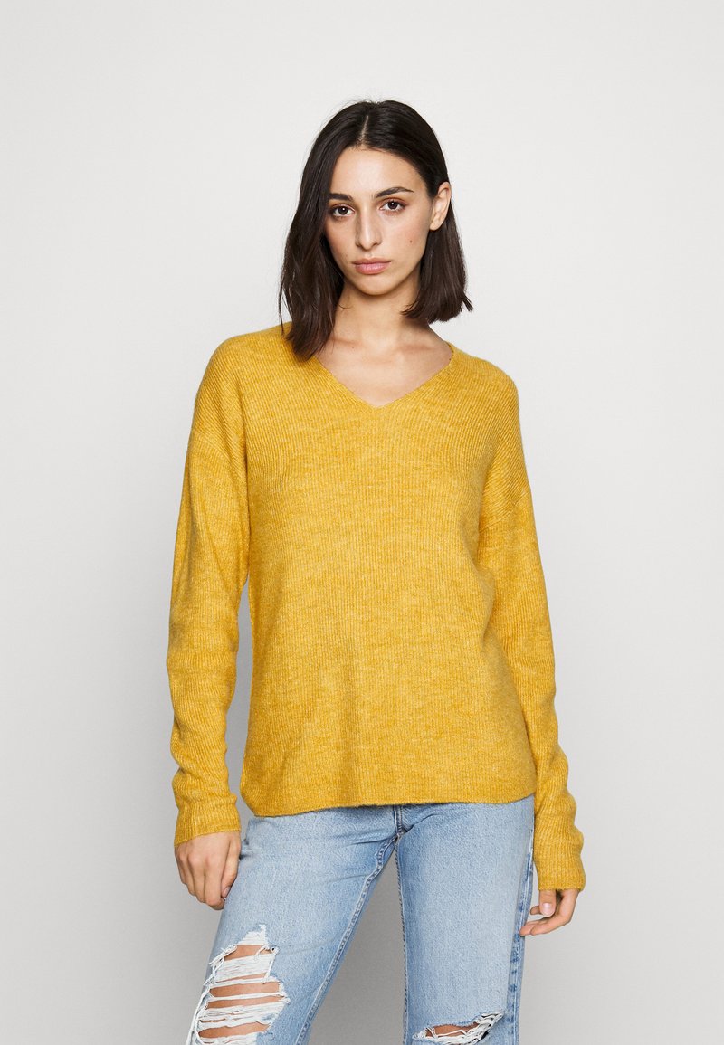 Cashmere Rib Semi Circle Skirt | Olive Melange main image 1