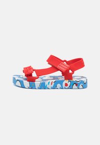 Mini Melissa Badesandaler - red/blue