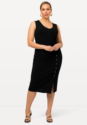 Ulla Popken SLEEVELESS MIDI - Pouzdrové šaty - black