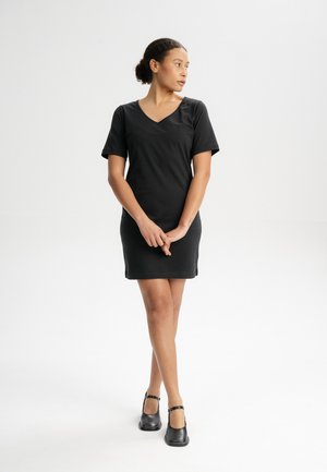 MELA V-NECK  JANITRA - Jerseyjurk - schwarz