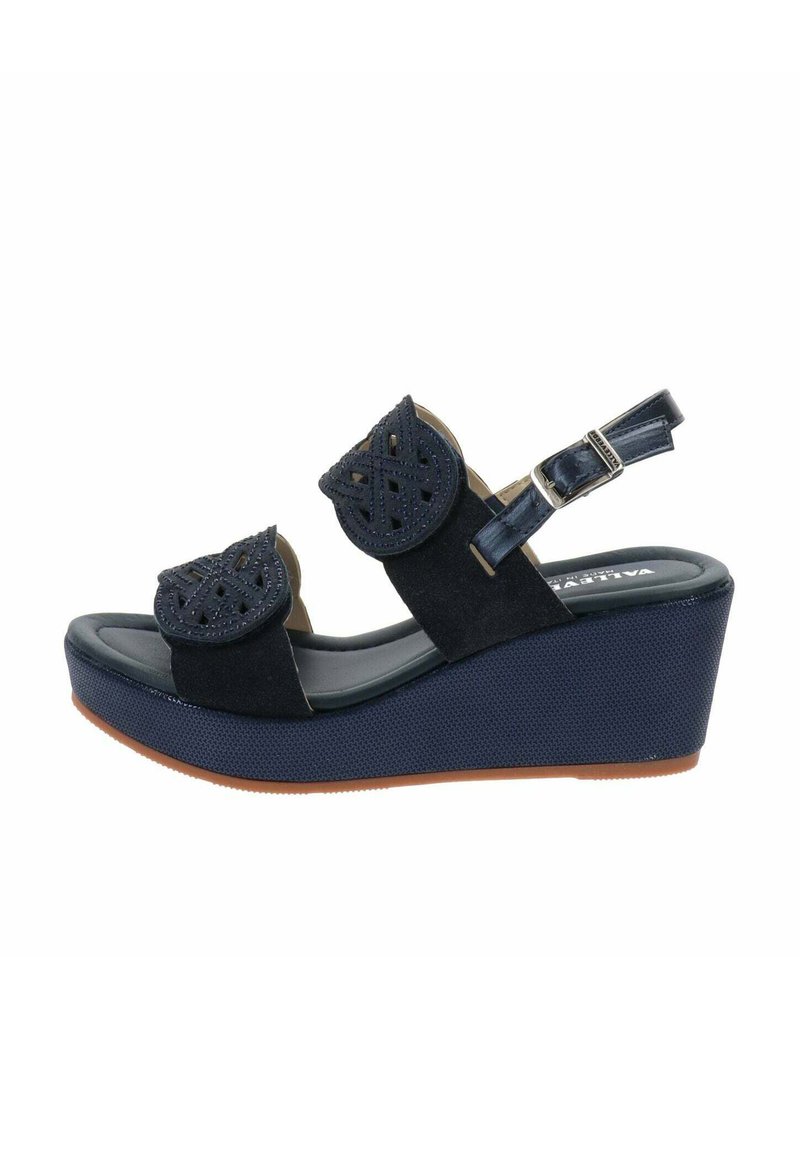 zeppa sandali valleverde blu