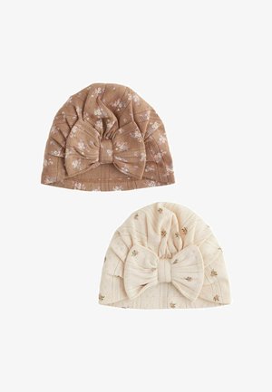 Next, BABY TURBAN HATS 2 PACK - Mütze - brown ditsy floral