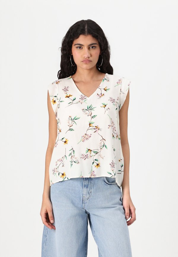 PCNYA V NECK - Bluse - birch